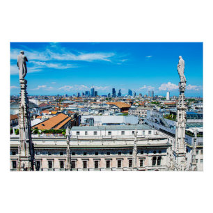 Milan skyline poster