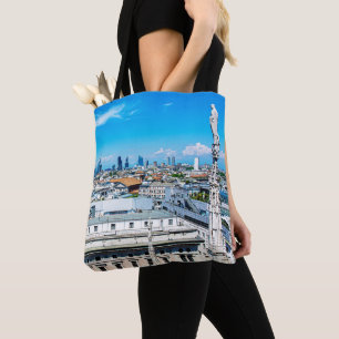 Milan skyline tote bag