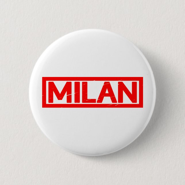Milan Stamp 2 Inch Round Button (Front)