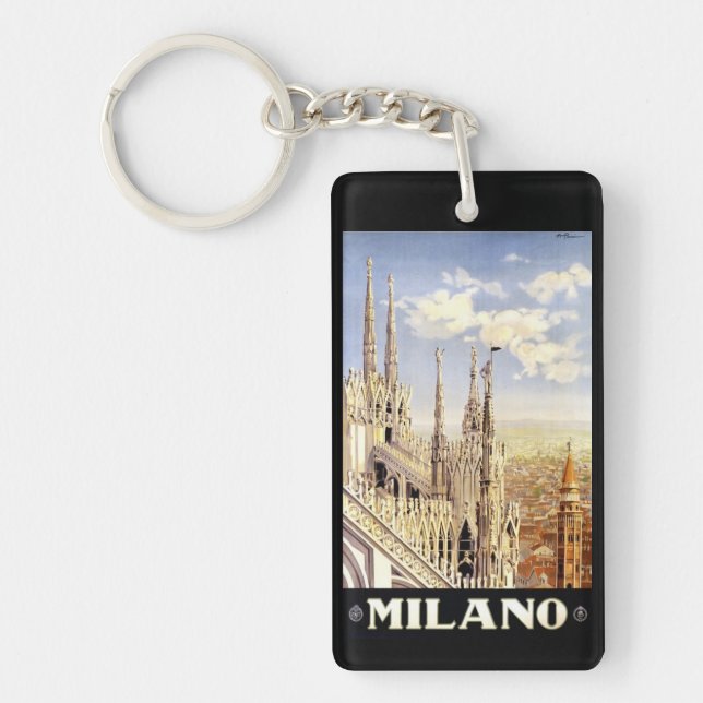 Milan Vintage trip Keychain (Front)