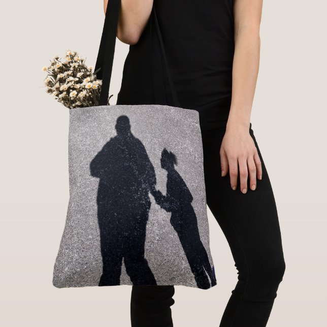 Milani and Grandma Fine Art Fabric Bag (Close Up)