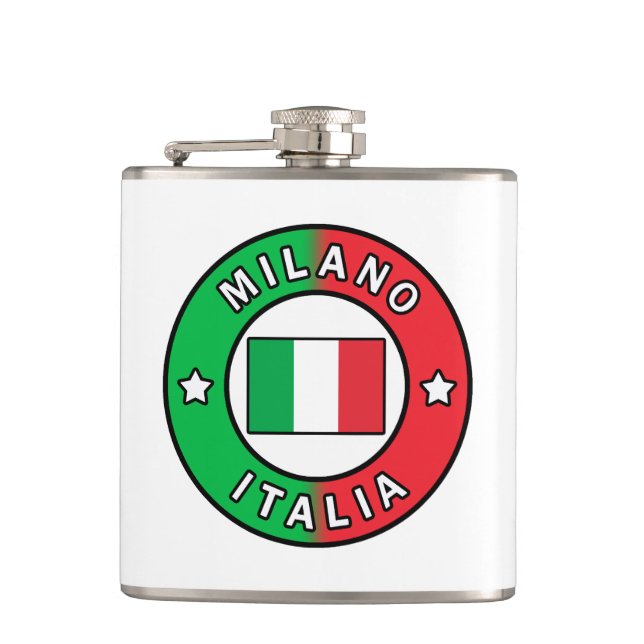 Milano Italia Hip Flask (Front)