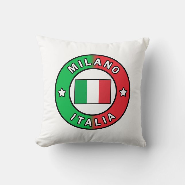 Milano Italia Throw Pillow (Front)