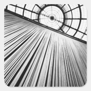 Milano Italy, Display at the Galleria Square Sticker