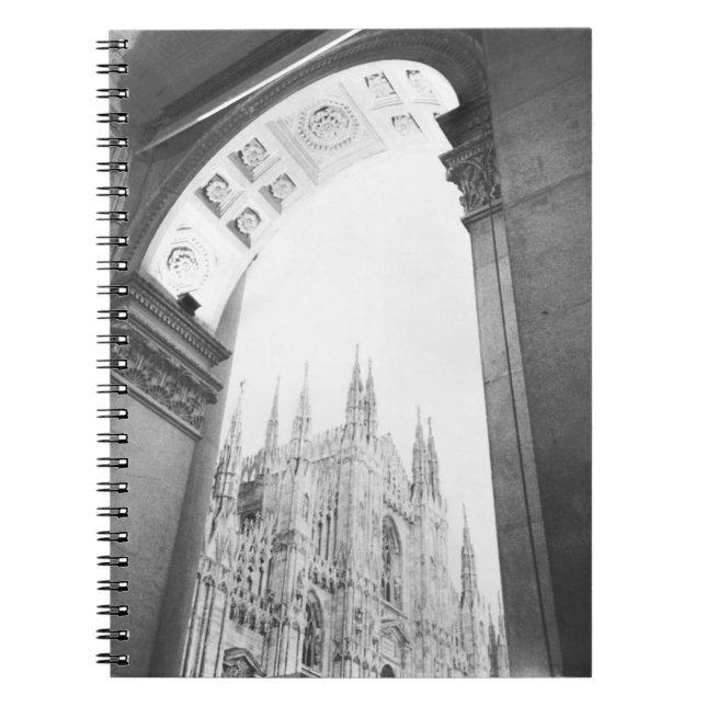 Milano Italy, Galleria View of the Duomo Notebook (Front)