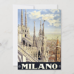 Milano Italy Gothic Cathedral Duomo Vintage Travel