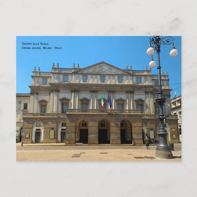 Milano, Italy - La Scala Theatre, opera house Postcard (Front)