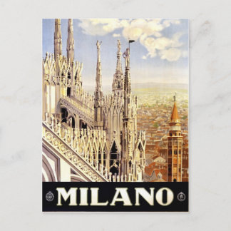 Milano, Italy vintage travel picture postcard