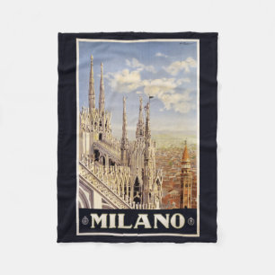Milano (Milan) Italy vintage travel fleece