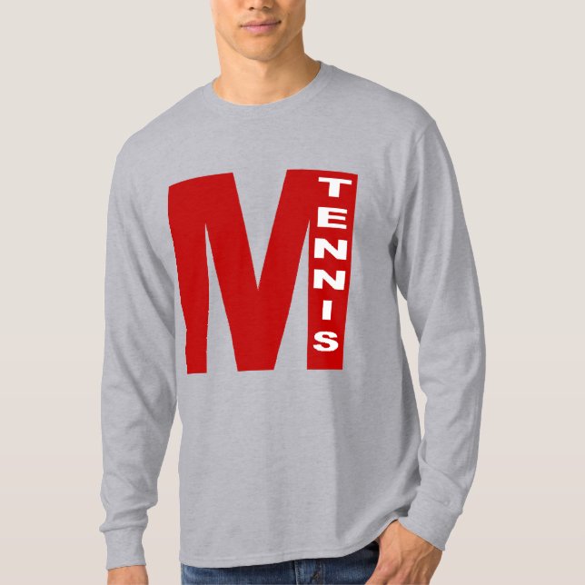 MILANO TENNIS gray shirt long sleeves (Front)