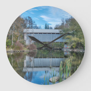 Milby Covered Bridge Large Clock