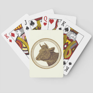 Milch Cow (Milk Cow) Easy to Edit Background Colou Playing Cards