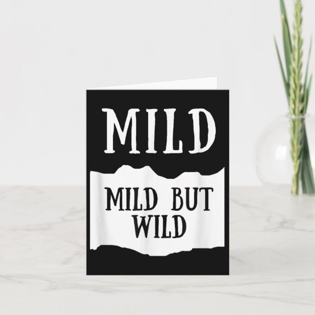 Mild But Wild Mild Hot Sauce Group Costume  Card (Front)