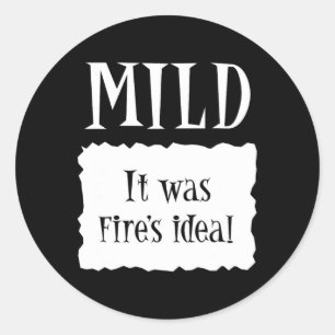 Mild - Hot Packet Halloween Taco Costume 1 Classic Round Sticker