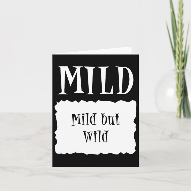 Mild - Hot Packet Halloween Taco Costume  Card (Front)