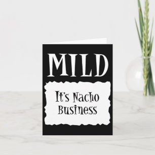 Mild - Hot Packet Halloween Taco Costume Card