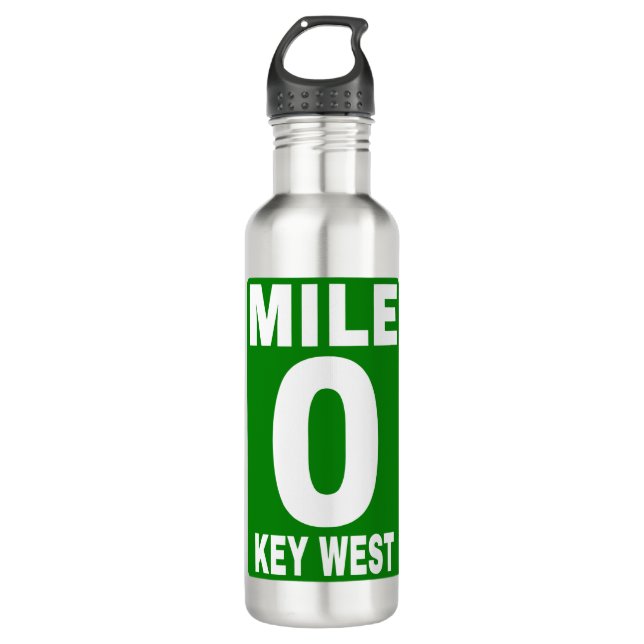 Mile 0 Key West Road Sign 710 Ml Water Bottle (Front)