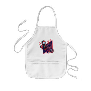 Miles and TWIST-E Glow Webs Glow Kids Apron