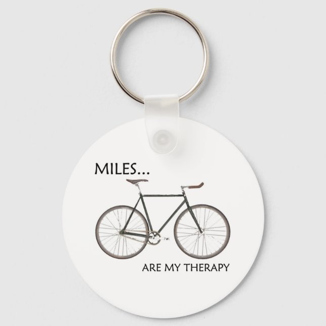 MIles Are My Therapy Keychain (Front)