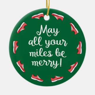 Miles Be Merry Ceramic Ornament