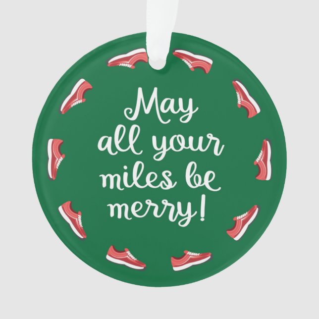Miles Be Merry Ornament (Front)