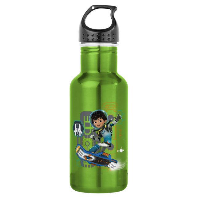 Miles Callisto On His Blastboard Graphic 532 Ml Water Bottle (Front)