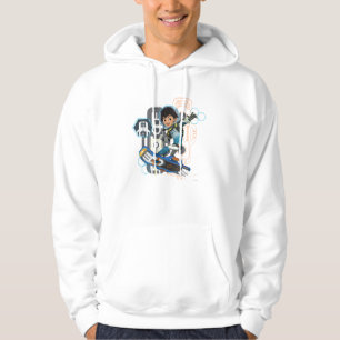 Miles Callisto On His Blastboard Graphic Hoodie