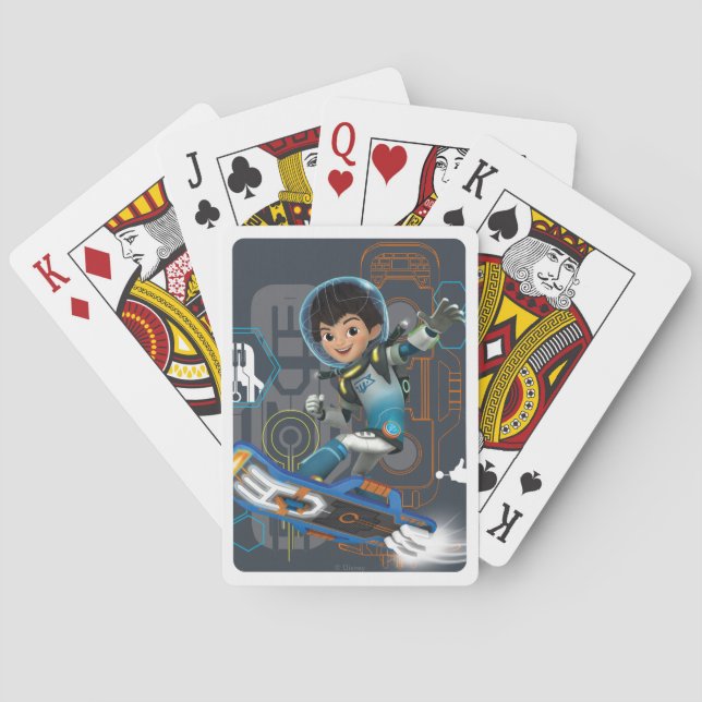 Miles Callisto On His Blastboard Graphic Playing Cards (Back)