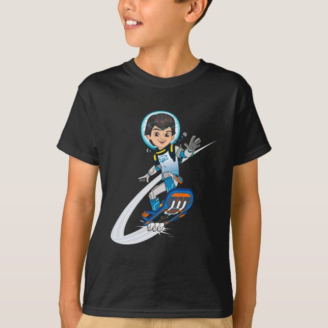 Miles Callisto Riding His Blastboard T-Shirt (Front)