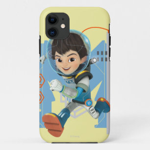 Miles Callisto Running - Circuitry Graphic iPhone 11 Case