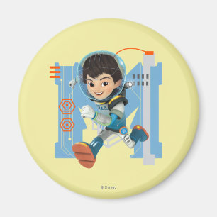 Miles Callisto Running - Circuitry Graphic Magnet