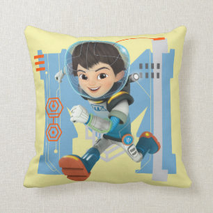 Miles Callisto Running - Circuitry Graphic Throw Pillow
