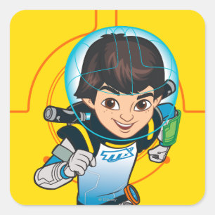 Miles Callisto Running Square Sticker