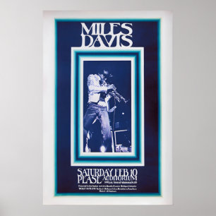 Miles Davis Concert Poster Vintage Music Print 1