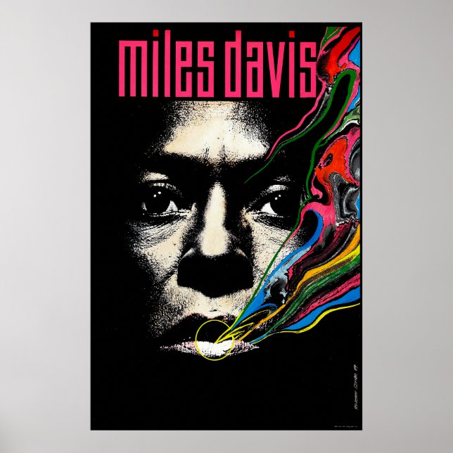 Miles Davis Jazz Illustrated Poster (Front)