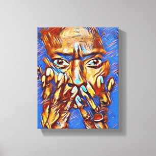 Miles Davis "Type de bleu" toile étirée Impression