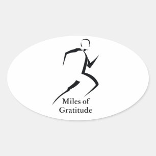 Miles of Gratitude Window Sticker