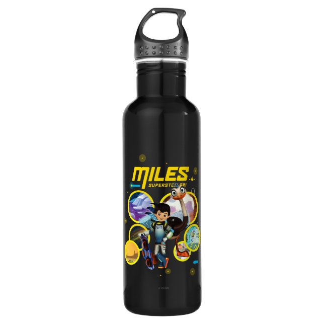 Miles Superstellar & MERC Robotic Sidekick 710 Ml Water Bottle (Front)