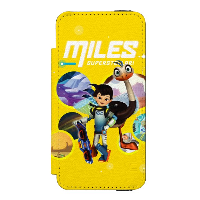 Miles Superstellar & MERC Robotic Sidekick Incipio iPhone Wallet Case (Folio Front)