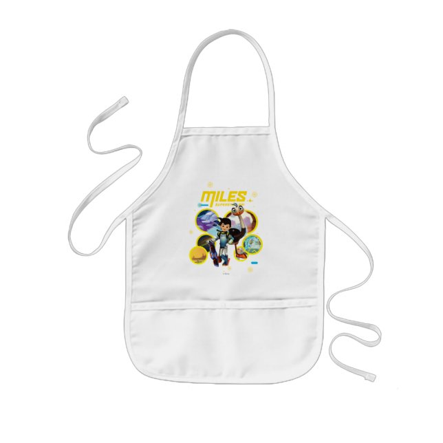 Miles Superstellar & MERC Robotic Sidekick Kids Apron (Front)