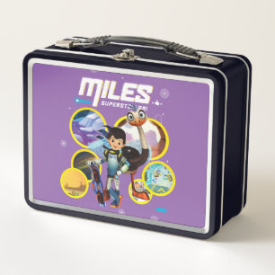 Miles Superstellar & MERC Robotic Sidekick Metal Lunch Box