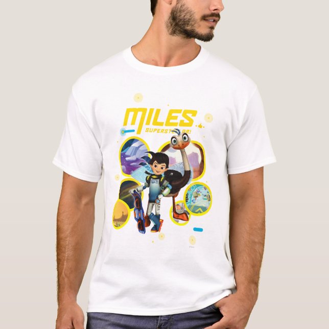 Miles Superstellar & MERC Robotic Sidekick T-Shirt (Front)