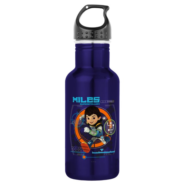Miles Superstellar Running Graphic 532 Ml Water Bottle (Front)