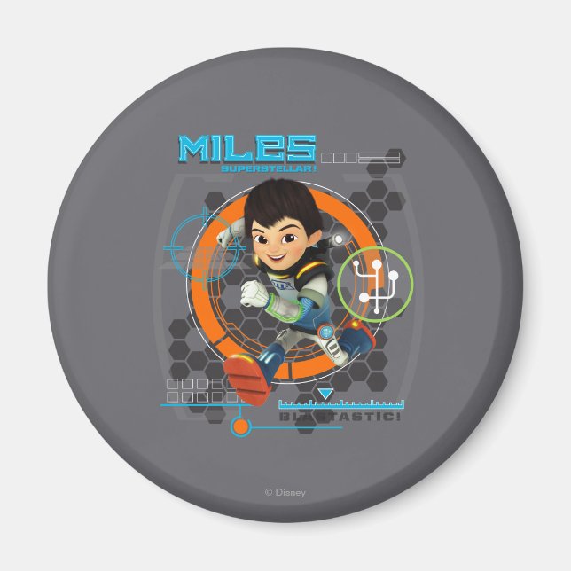 Miles Superstellar Running Graphic Magnet (Front)