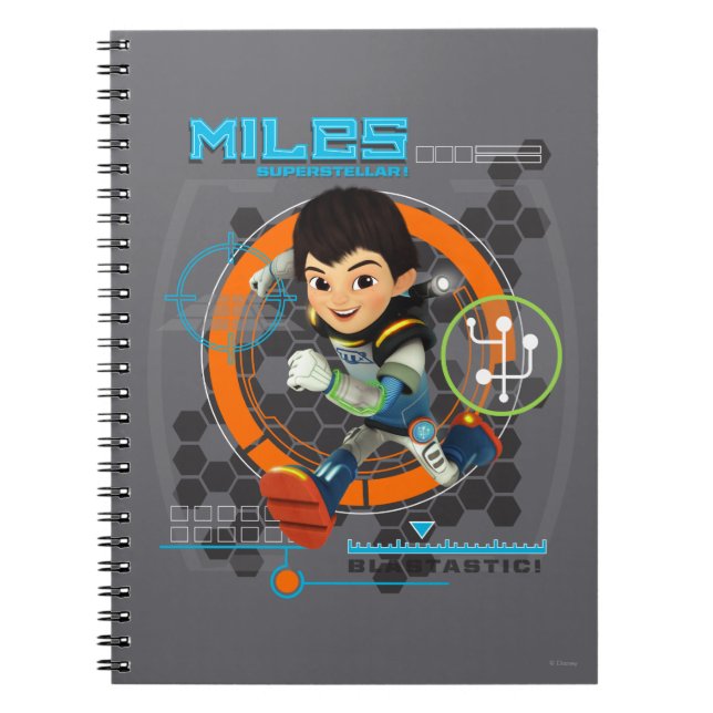 Miles Superstellar Running Graphic Notebook (Front)