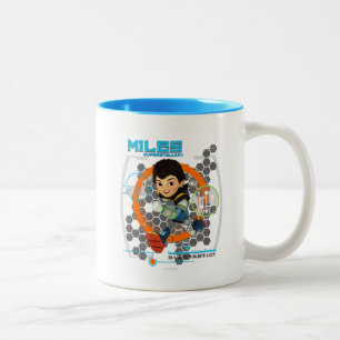 Miles Superstellar Running Graphic Two-Tone Coffee Mug