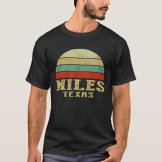 MILES TEXAS Vintage Retro Sunset T-Shirt