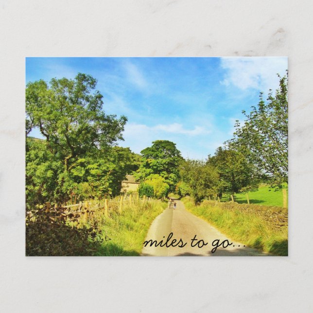 Miles to go... postcard (Front)