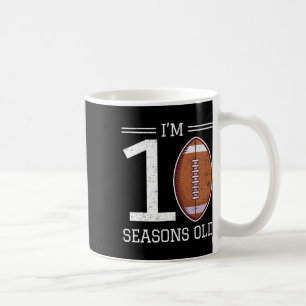 Milestone 10th Birthday American Football Boy 10 Y Coffee Mug