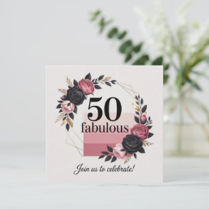 Milestone 50th Birthday Thoughtful Message Holiday Card